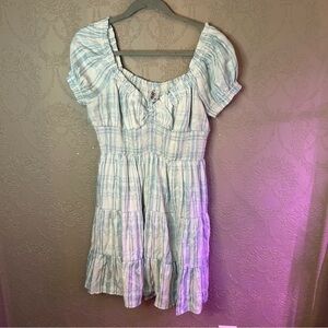 Blue and White Plaid Dress Princess Polly 12 cute dress